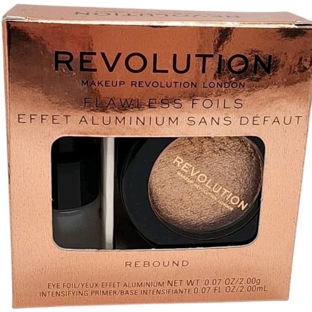 Makeup Revolution Flawless Foils Eyeshadow & Primer set Rebound New in Box